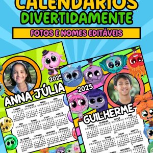 Calendários divertidamente
