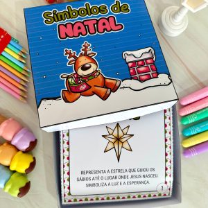 Símbolos do Natal na Caixa