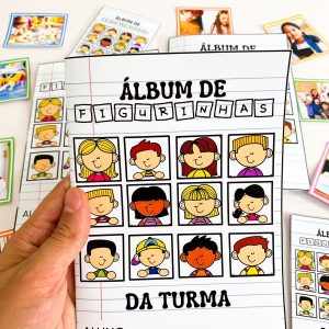 Álbum de figurinhas da turma