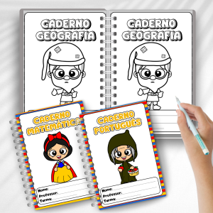 Capas de Caderno Branca de Neve