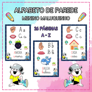 Alfabeto de Parede - Menino Maluquinho