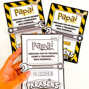 Cartão dia dos Pais Ferramentas