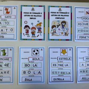 Fichas de Formação e leitura de palavras Simples e Complexas