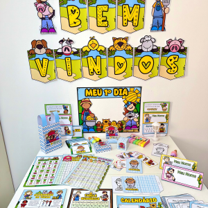 Kit Ornamentação de Sala - Tema Fazendinha