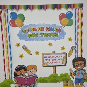 Painel Volta às aulas - Bem Vindos